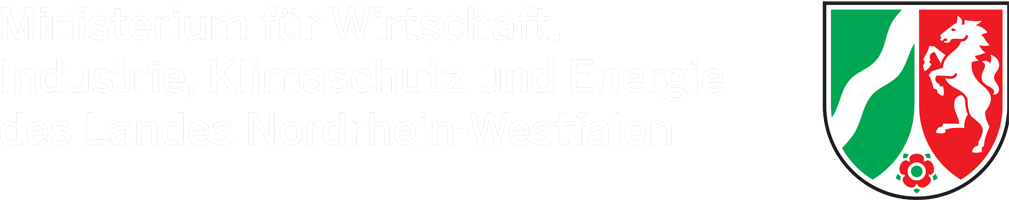 Logo Ministerium für Wirtschaft , Industrie, Klimaschutz und Energie des Landes Nordrhein-Westfalen